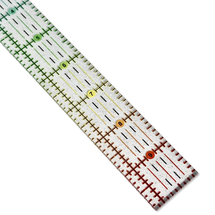 Rainbow Gradient | Glitter - 10” x 1.25" Ruler