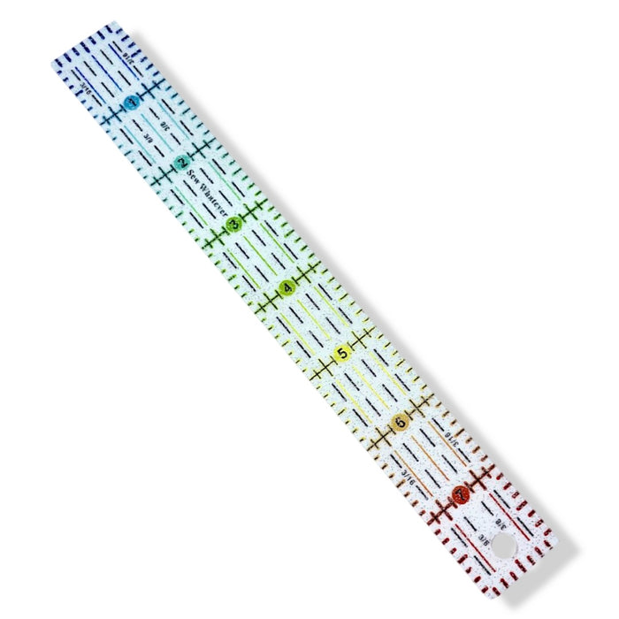 Rainbow Gradient  | Glitter  - 8” x 1” Ruler