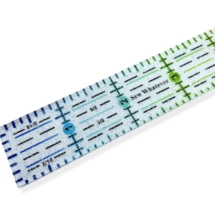 Rainbow Gradient  | Glitter  - 8” x 1” Ruler