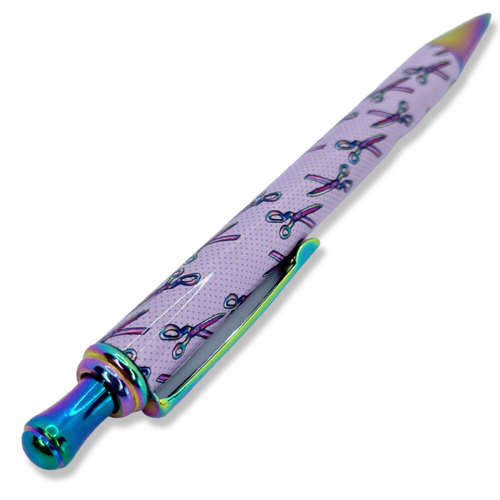 Rainbow Scissors Clicky Pen | Single