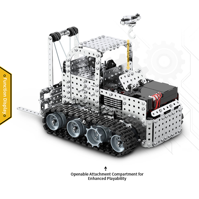 RC Metal Forklift  3D Metal Model Kit for Adults 1476 PCS Difficult Puzzle