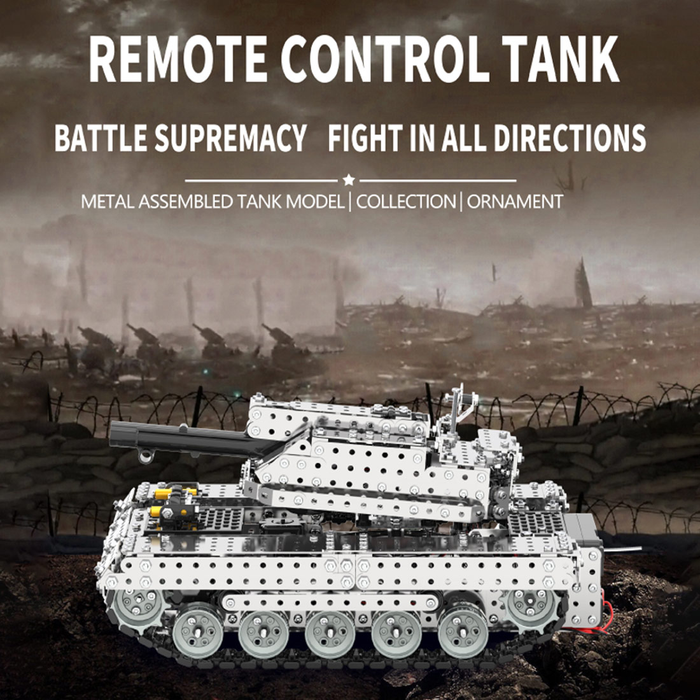 RC Metal Tank 3D Metal Model Kit for Adults 1715 PCS Difficult Puzzle