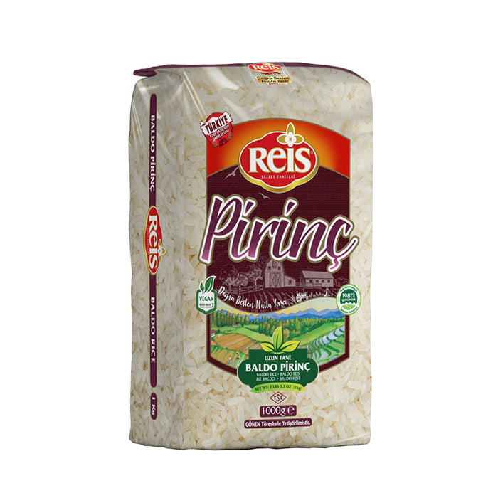 Reis Baldo Rice is a premium-quality grain sourced from the fertile lands of Gönen, Türkiye.