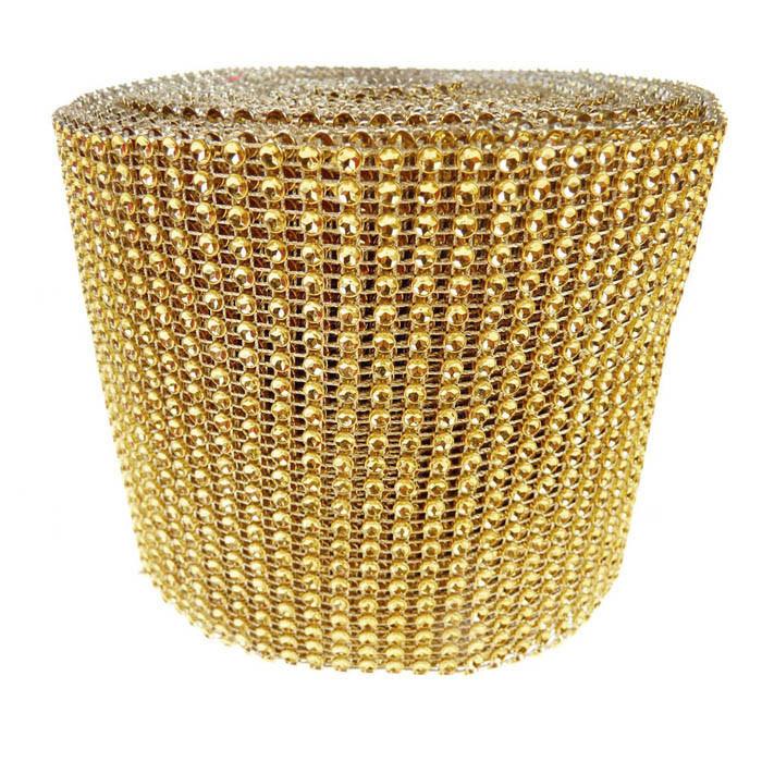 Rhinestone Diamond Wrap Ribbon, 4-3/4-Inch, 10 Yards
