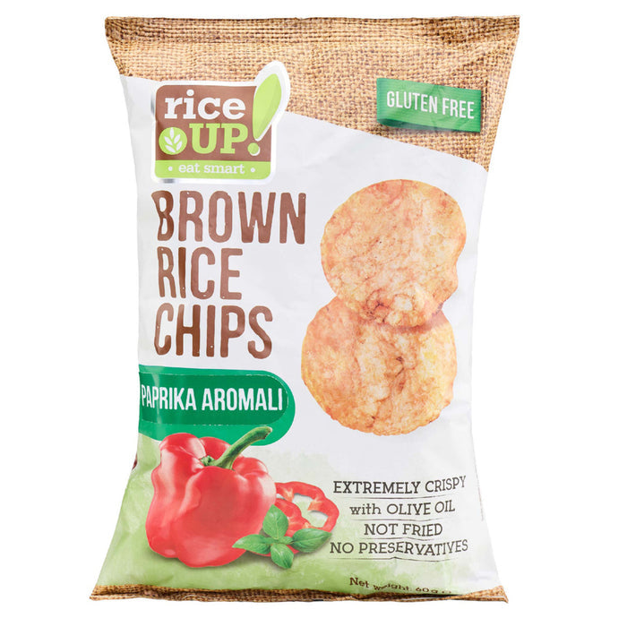 Rice Up Paprika Chips bring a bold pepper flavor to a light and crispy whole grain snack.