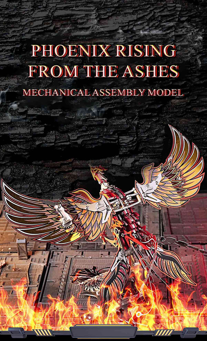 Rise of the Phoenix Born of Fire 3D Metal Mechanical Kinetic Phoenix Model Kits