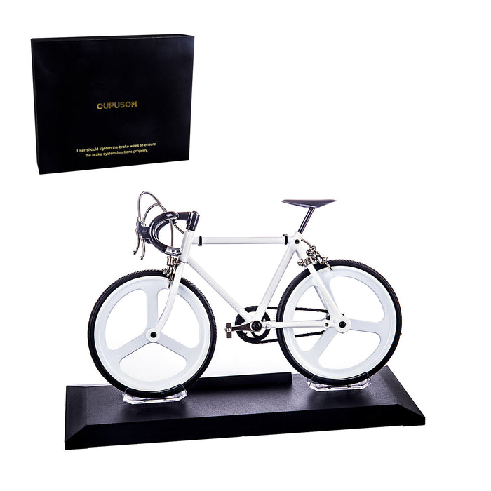 Road Bike Model Metal Assembly Bicycle Kit 1/8 Simulation Bike Toy 90Pcs