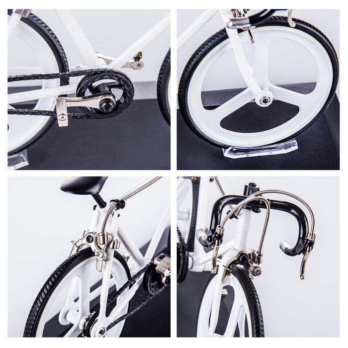 Road Bike Model Metal Assembly Bicycle Kit 1/8 Simulation Bike Toy 90Pcs