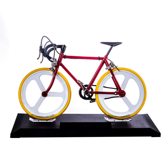 White Wheel Yellow Shell Red Frame