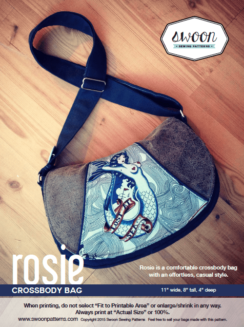 Rosie Crossbody Bag by Swoon Sewing Patterns | Hardware Kit