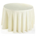 Round Fabric Table Cloth Cover, 120-Inch, Ivory