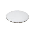 Round Scalloped Cake Circles, Silver, 8-Inch, 6-Piece