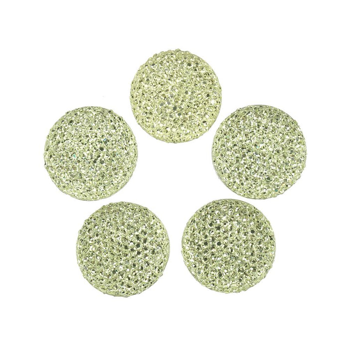 Round Self Adhesive Diamond Cluster Gems, 3/4-Inch, 10-Count