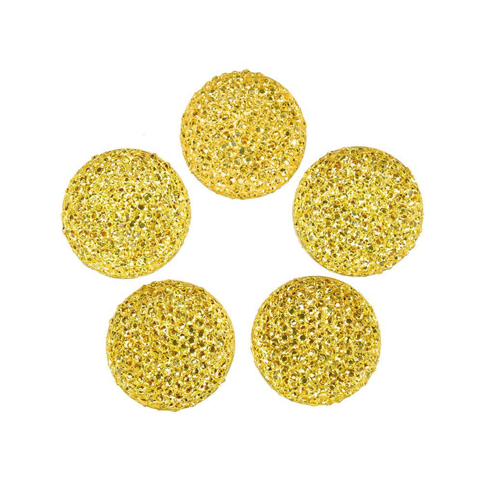 Round Self Adhesive Diamond Cluster Gems, 3/4-Inch, 10-Count