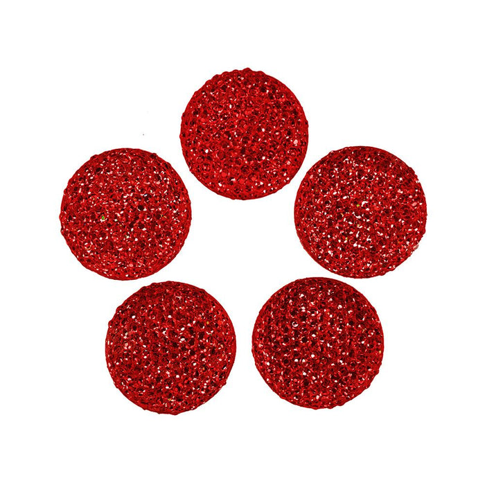 Round Self Adhesive Diamond Cluster Gems, 3/4-Inch, 10-Count