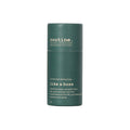Routine Like A Boss Natural Deodorant Stick in hunter green cardboard tube packaging, lid on.
