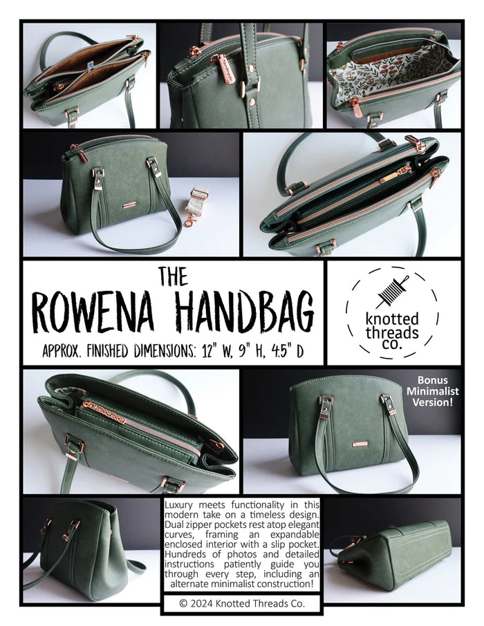 Rowena Handbag by Knotted Threads Co. | Hardware Kit