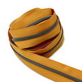 Sandstone Orange | #3 Black Nickel Zipper by the Yard - 3 Yard Singles