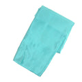 Satin Fabric Table Cover Overlay, Aqua, 72-Inch x 72-Inch