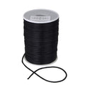 Satin Rat Tail Cord Ribbon Chinese Knot, 1/16-Inch, 100-Yard, Black