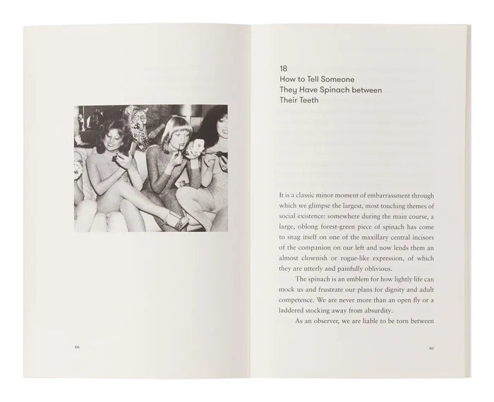 Sample page from 'Guide to Modern Manners' by The School of Life on a white background.