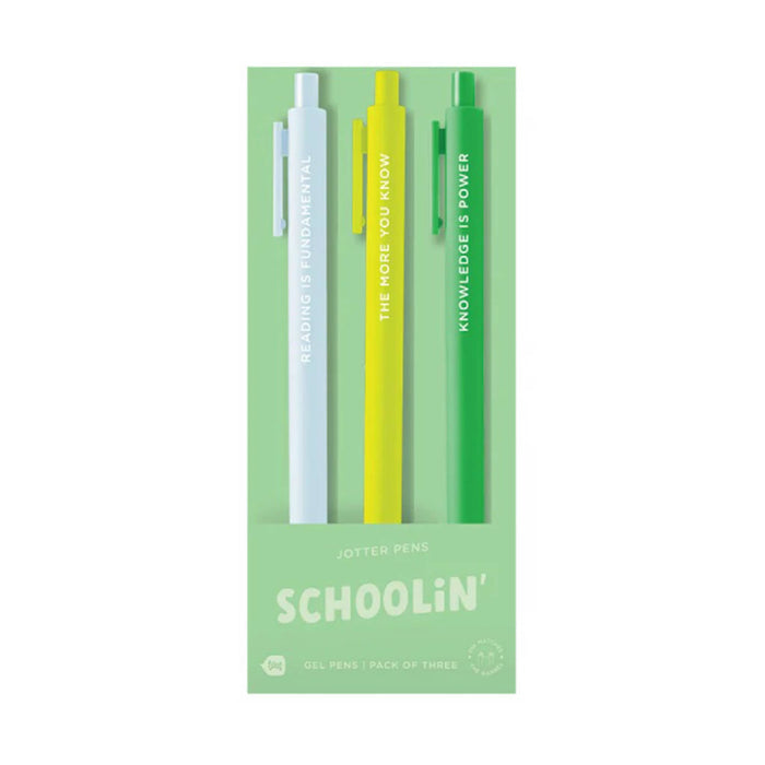 Schoolin' Jotter Pens (Pack of 3)
