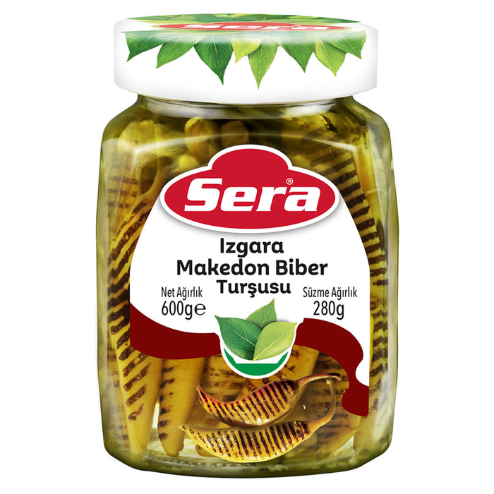 Sera Izgara Makedon Biber Tursusu brings the bold, smoky heat of grilled Macedonian peppers straight to your table.