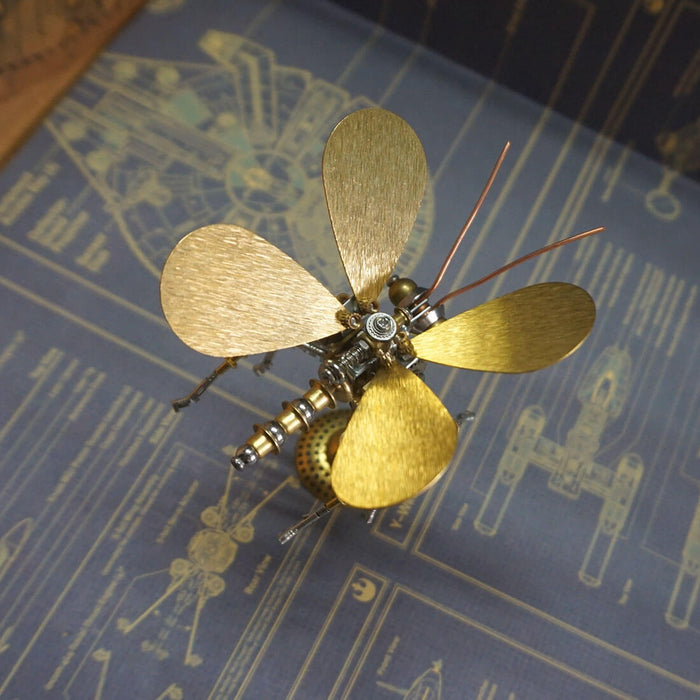 Shinny Gold Butterfly 3D Metal DIY Steampunk Insect kits
