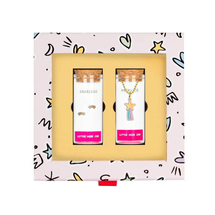 Shooting Star Necklace and Earrings Gift Set