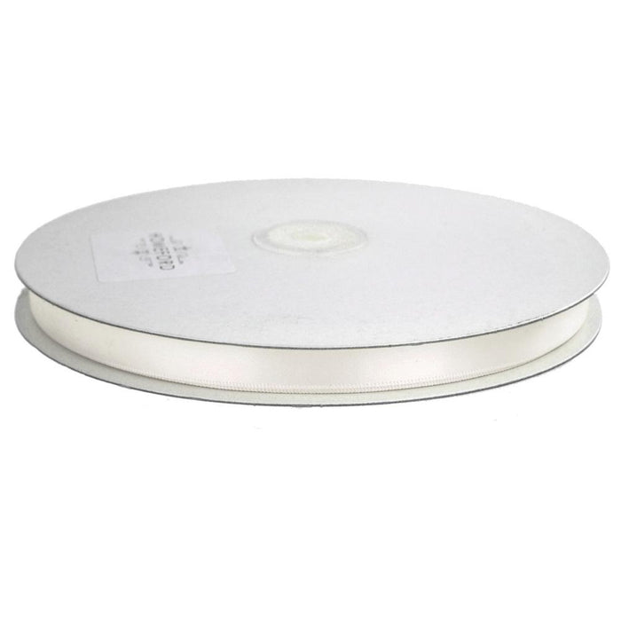 Single Face Satin Ribbon, 1/4-Inch, 100 Yards, Antique White