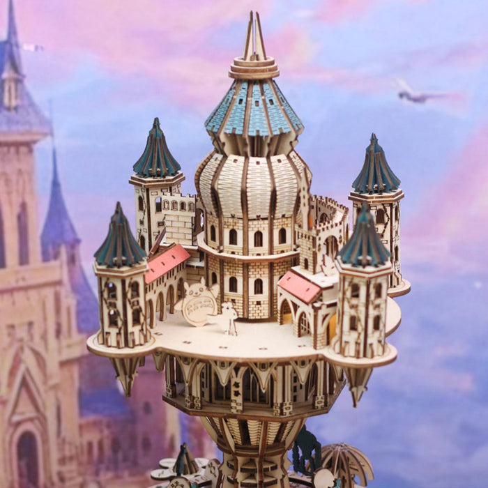 Sky Castle Music Box 3D Wooden Model Kit 534PCS