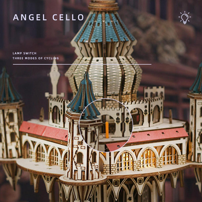 Sky Castle Music Box 3D Wooden Model Kit 534PCS