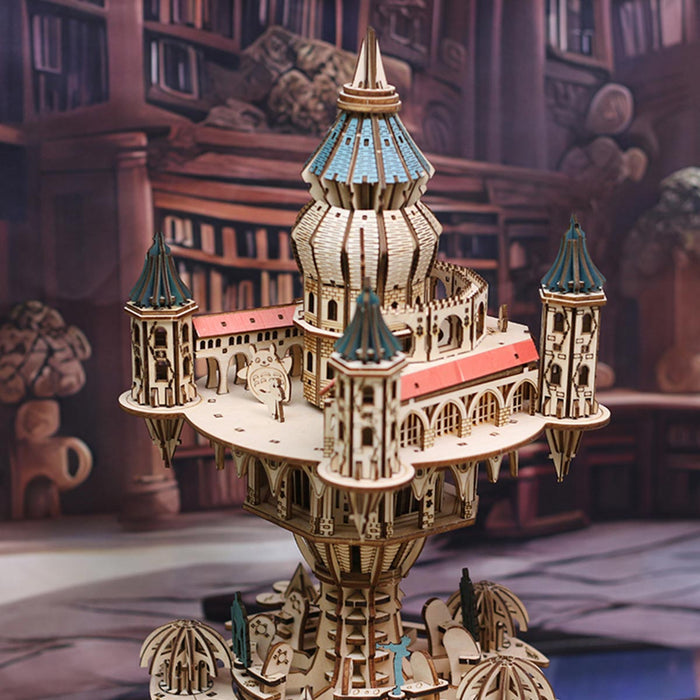 Sky Castle Music Box 3D Wooden Model Kit 534PCS