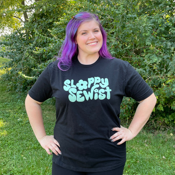 (SMALL & 4XL LEFT) Sloppy Sewist | Black Unisex Tee