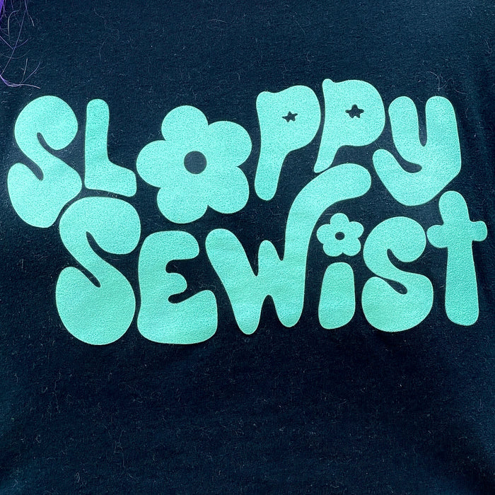 (SMALL & 4XL LEFT) Sloppy Sewist | Black Unisex Tee