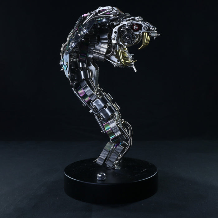Snake Cobra Sculpture 33D Metal Puzzle Mechanical Punk Assembly Model 400+PCS (pre-sale)