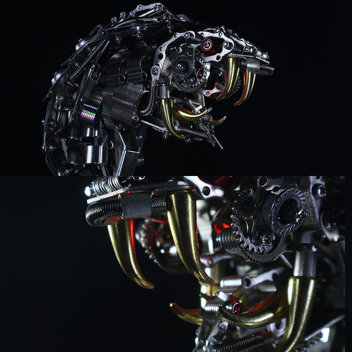 Snake Cobra Sculpture 33D Metal Puzzle Mechanical Punk Assembly Model 400+PCS (pre-sale)