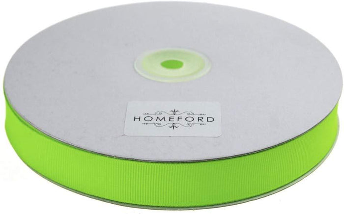 Solid Grosgrain Ribbon, 5/8-Inch, 50 Yards, Apple Green