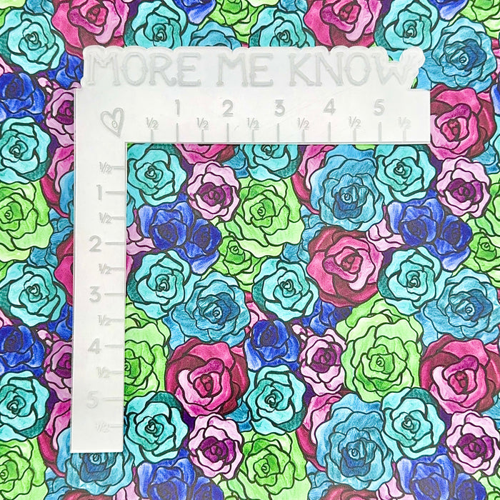 Stained Glass Roses | 18" Luxe Vinyl Roll - Mid-Weight