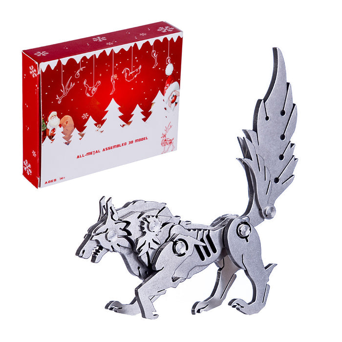 Stainless Steel Scorpion Spider Elk Horse Pterosaur Puzzle Model Kit with Christmas Packing