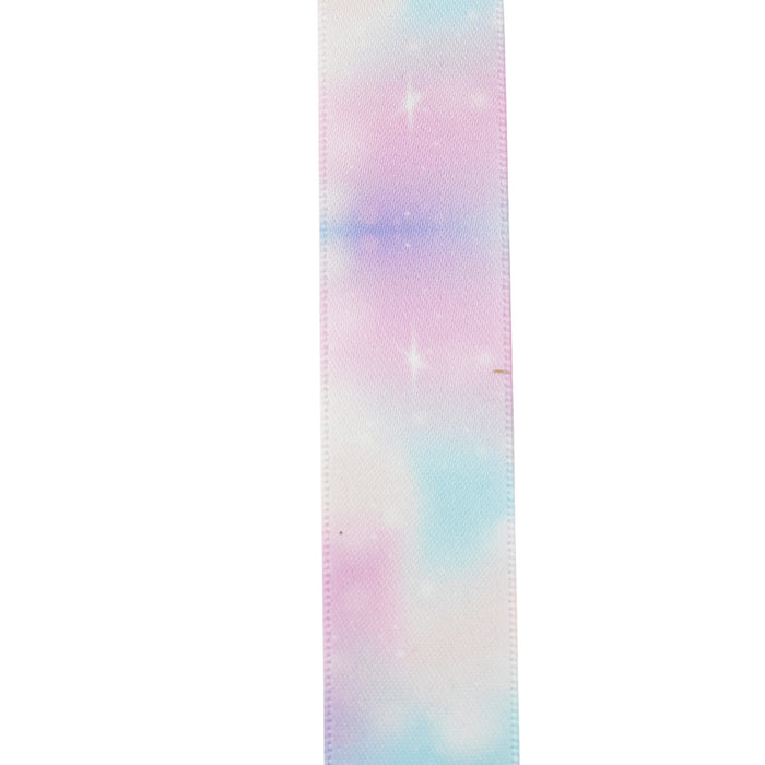 Starry Sky Pastel Pattern Ribbon, 7/8-Inch, 3-Yard