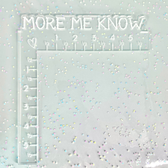 Stars | 18" Clear with Glitter TPU Vinyl Roll