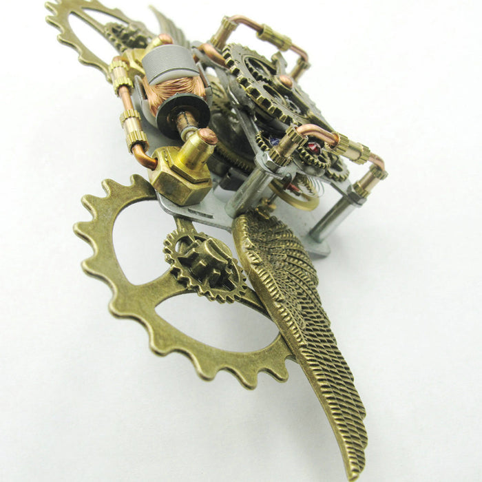 Steampunk Aircraft Shape Ornaments Winding Gears