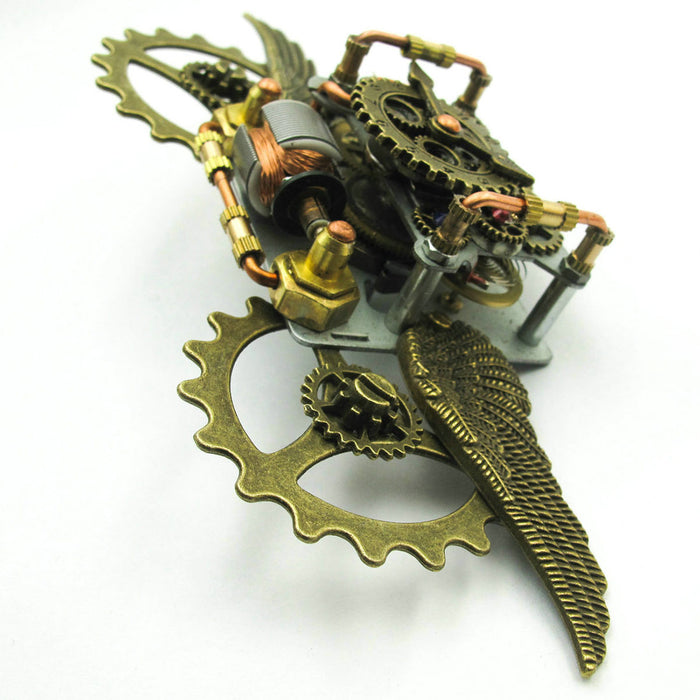 Steampunk Aircraft Shape Ornaments Winding Gears