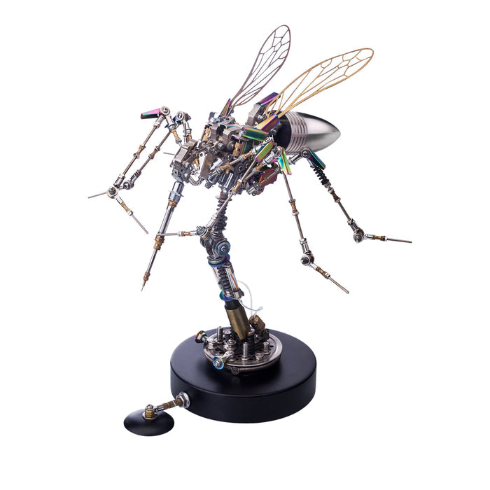 Steampunk Big Mosquito Insect Model Kit Metal Art Insect Statue-Blood007