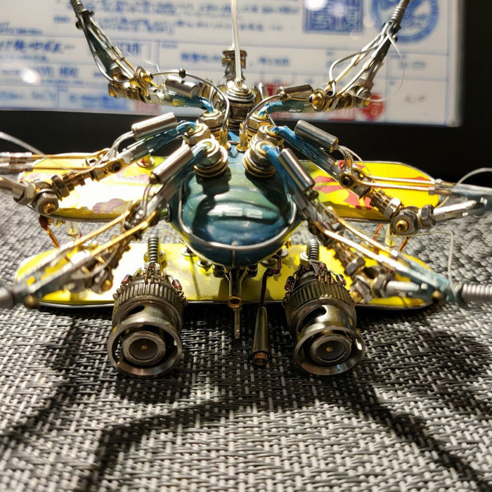 Steampunk Biplane Fighter Beetle Insect Metal Bug Model