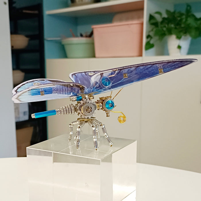 Steampunk Blue Morpho Butterfly 3D Metal Model Kits for Adults