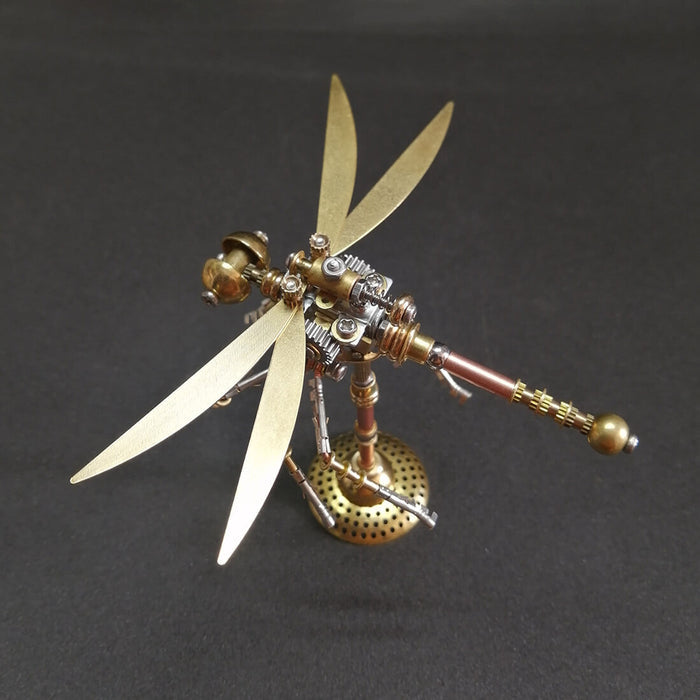 Steampunk Brass Color Little Bee Dragonfly 3D DIY Kit