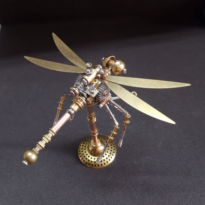 Steampunk Brass Color Little Bee Dragonfly 3D DIY Kit