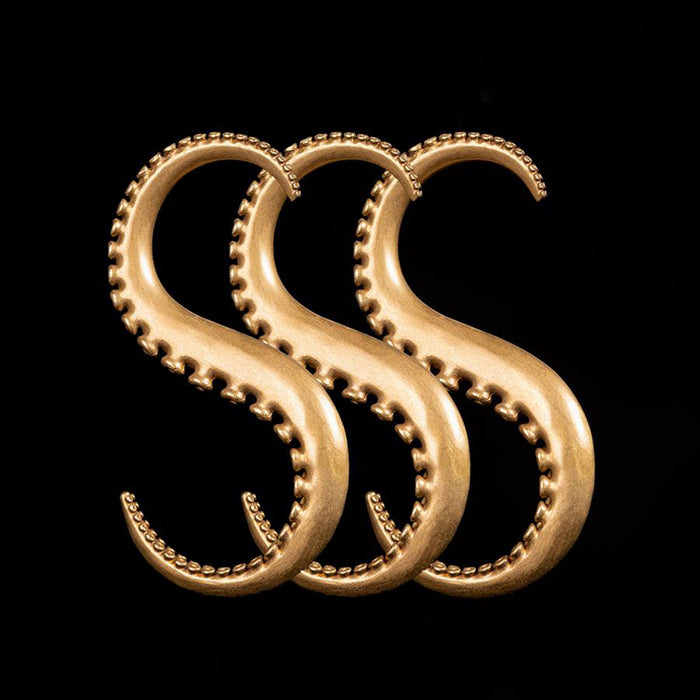 Steampunk Brass Octopus Tentacle Hook